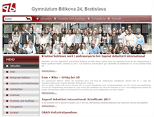 Tablet Screenshot of bs.gymbilba.sk